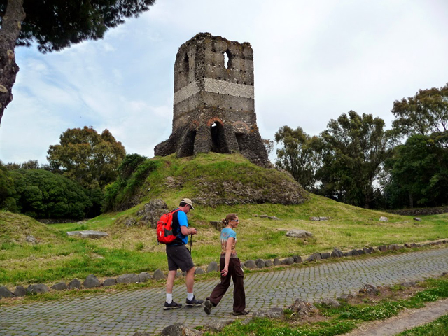 Roman tomb with medieval tower