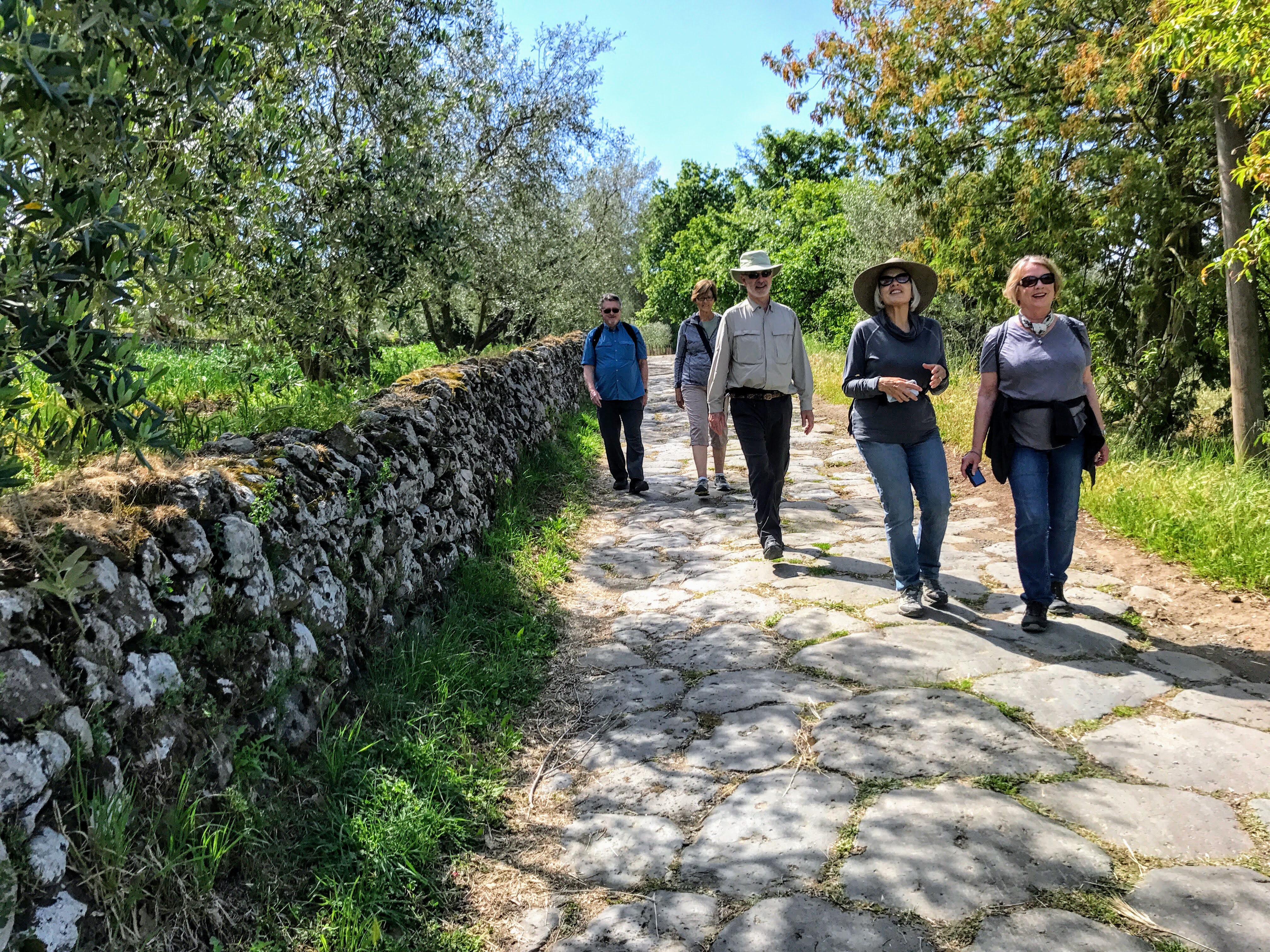 Via Cassia above Lake Bolsena