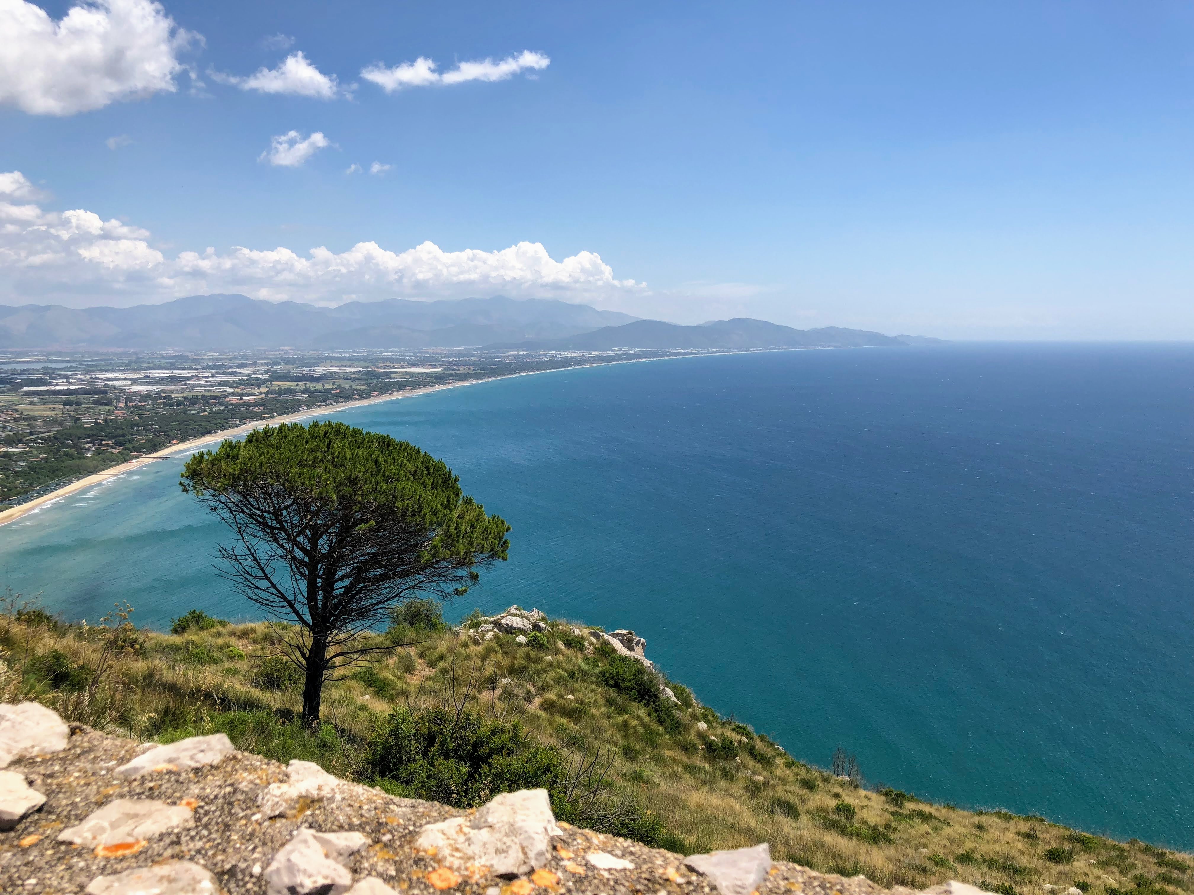 View from Temple of Jupiter, Terracina