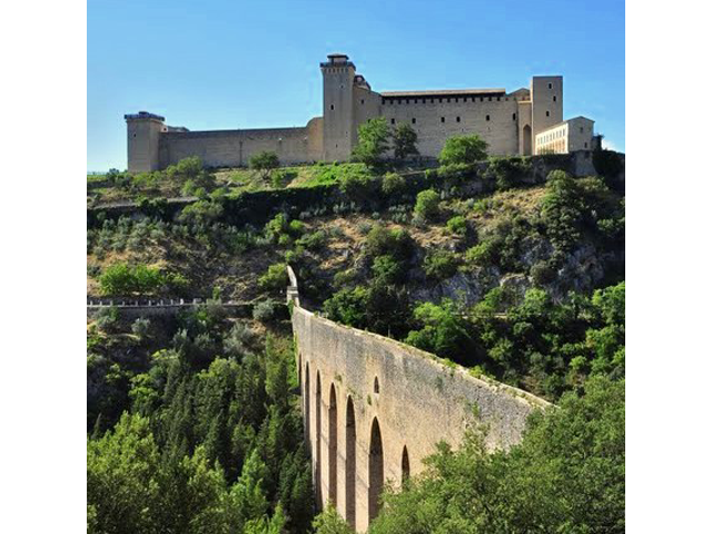 Spoleto fortress and aqueduct
